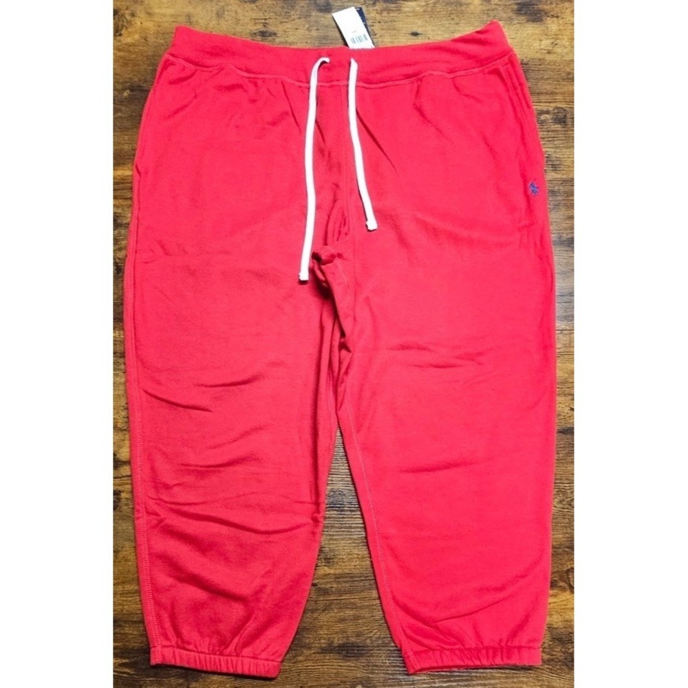 Polo Ralph Lauren Pants‎ Men's Size 3XB Red Sweatpants Pony Cuffed NWT